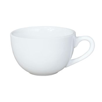 White Ceramic Cappuccino Cups