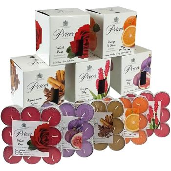 Price's Candles 10 Piece Scented Candle & Tea Light Set