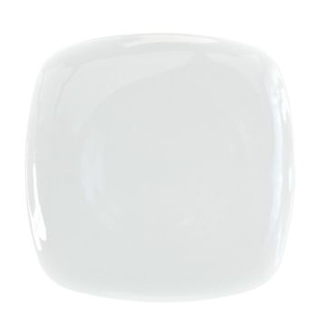White Ceramic Square Dinner Plate 27cm