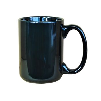 Large Black Ceramic Mugs 375ml