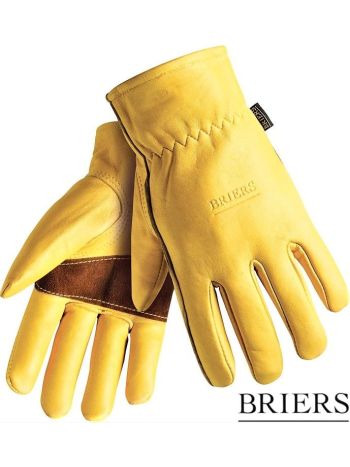 Briers Golden Leather Premium Hardwearing Gardening Gloves