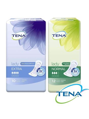 Tena Lady Normal & Extra Pads - Great Value Bulk Buy 6 Packs