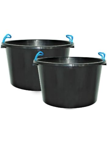 Multipurpose Tub Buckets with Rope Handles 