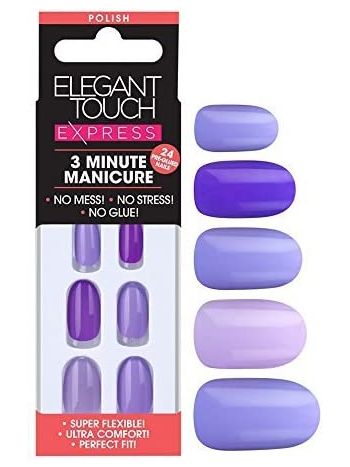 Elegant Touch Express Nails Manicure Plum Ombre