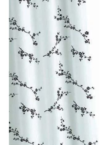 Croydex Blossom Textile Shower Curtain