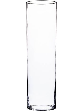 Floor Standing Clear Glass Vase