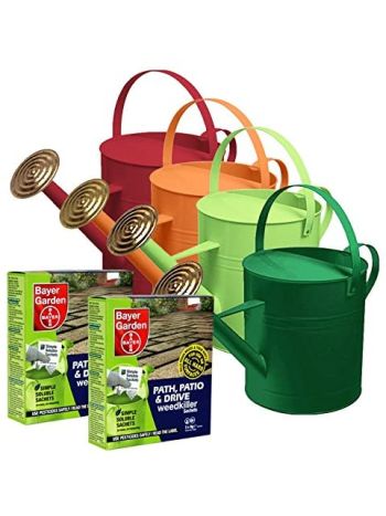 Bayer Garden 2 x Path, Patio & Drive Weed Killer & Watering Can Set