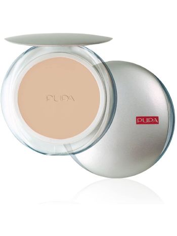 PUPA Milano Silk Touch Compact Powder 11g / 38oz Compact Face Powder wth Aloe Vera 