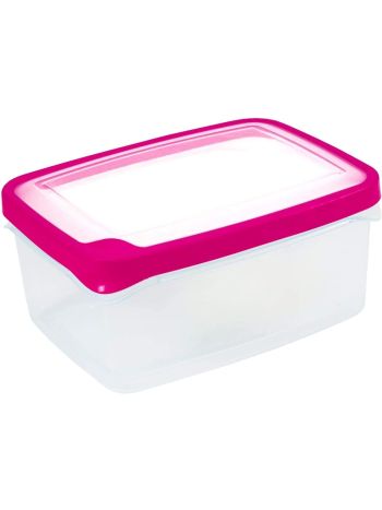 Air Tight Seal Food Storage Box with Pink Lid 