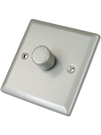 Crabtree Dimmer Switch Single 400W Low Voltage Satin Chrome