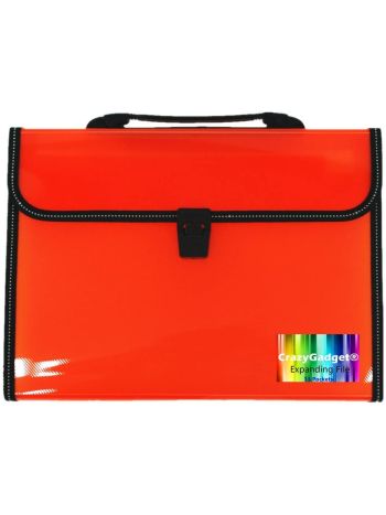 A4 Office Home School Expanding File 13 Pockets Document Organiser Folder Storage Case with Handle