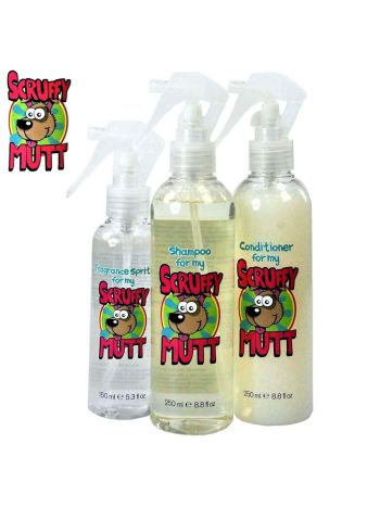 Scruffy Mutt Dog Dog Care Grooming Pack - Shampoo / Conditioner / Fragrance Spritz