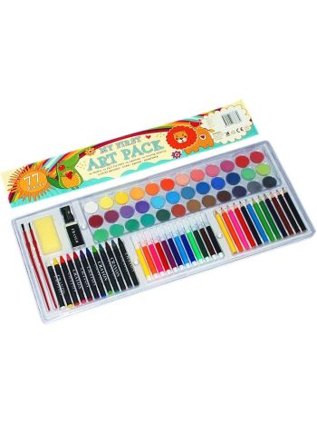 My First Art Pack Paints Crayons Felt Tip Colouring Pens Pencils
