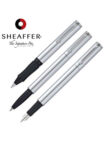 Sheaffer 3 Piece Brushed Chrome Pen Set