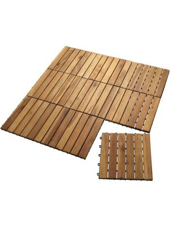Solid Acacia Wood Deck Tiles