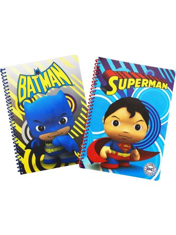 Batman & Superman Spiral Bound Notebooks