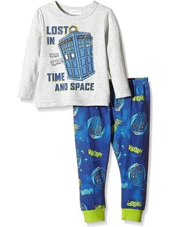 Dr Who Classic Lost in Time & Space Tardis Pyjama Set