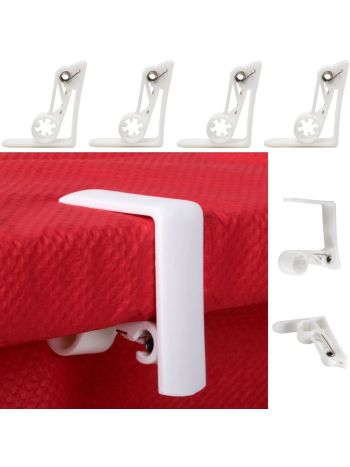  Table Desk Cloth Cover Clamps Holder Set