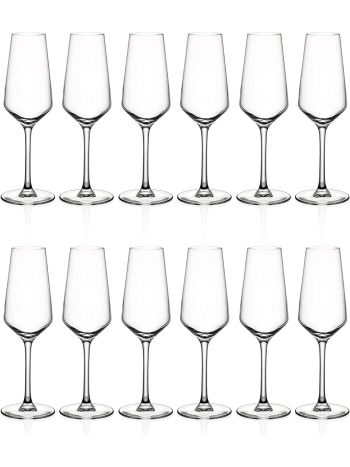  Crystal Glass Champagne Flutes 230ml