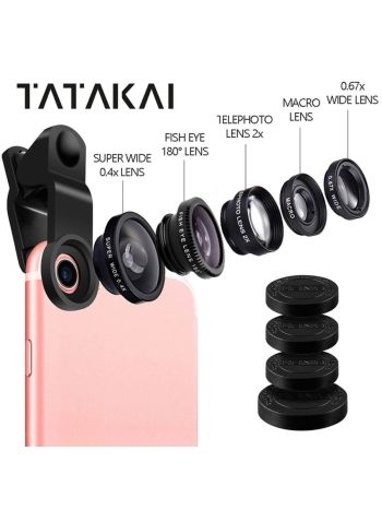 Universal Clip On 5 In 1 Mobile Phone Lens