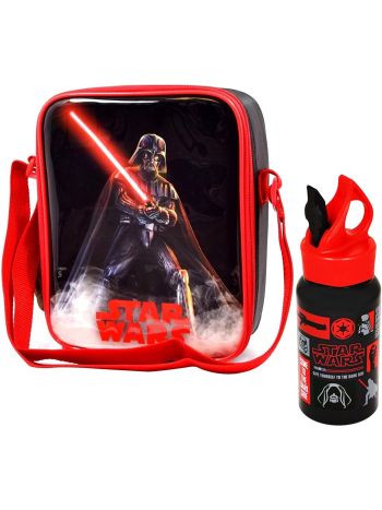 Star Wars Kids Children Lunch Bag and Metal Water Bottle Set