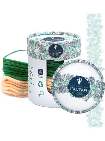 Solution Green Organic Cotton 20x Reusable Makeup Remover Pads