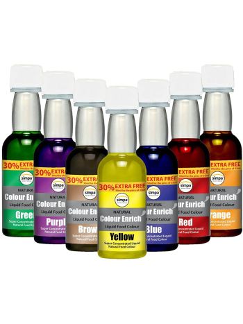Enrich Natural Colour Liquid Food Colouring Super Concentrated Formula