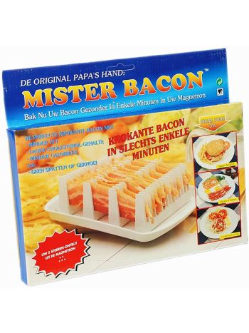 Mister Bacon Microwave Breakfast Cooking Browning Crisper Stand