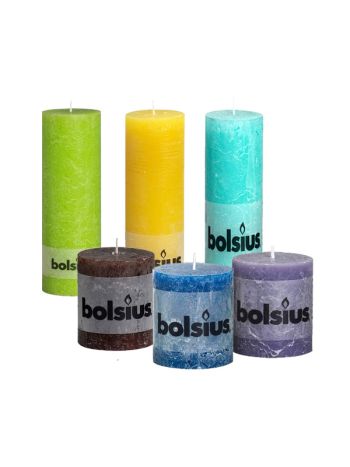 Bolsius Rustic Pillar Paraffin Wax Candle