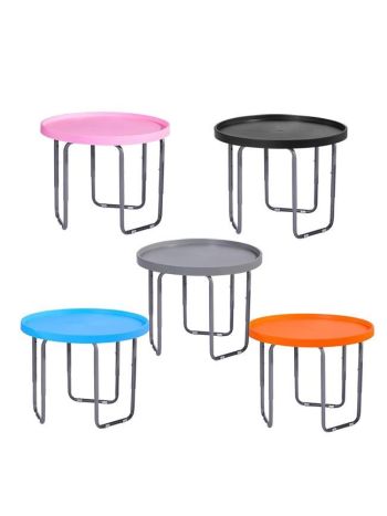 Tuff Spot Children's Round Utility Mixing Play Tray Table - With Height Adjustable Stand