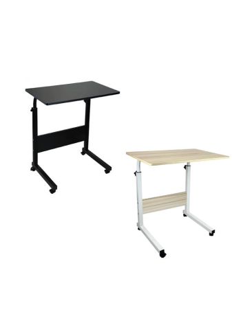 Height Adjustable Mobile Table Workstation Laptop Overbed Multi Table