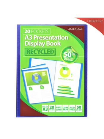 A3 20 Pocket Professional Presentation Display Book