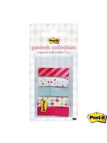 POST-IT® Stylish Pattern Collection Flag Index Tabs 