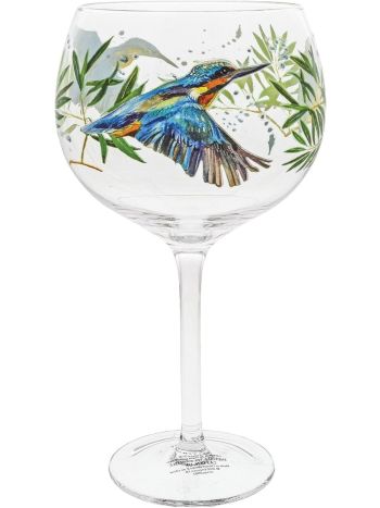Ginology A30418 Kingfisher Bird Copa Gin Glass