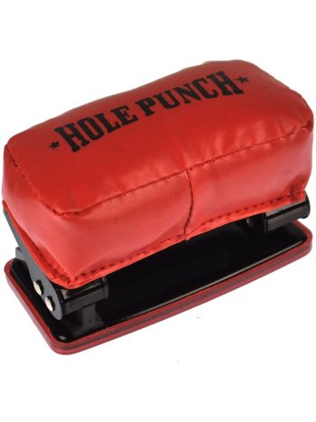 Novelty Paper Hole Punch Bag Glove Boxing Style Foam Pad Push Stationary Gift
