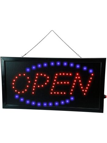 LED 'Open' Sign Shop Front Open Sign 240V Illuminating LED