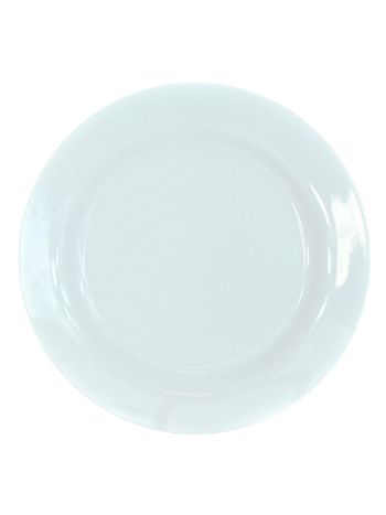 White Ceramic Deep Dinner Plate 27cm