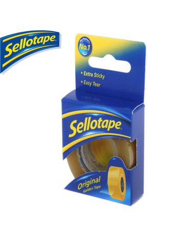 Sellotape Golden Tape Roll Non-Static Easy-Tear Retail Pack