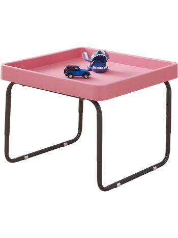 Children's Square Utility Mixing Play Tray Table with Height Adjustable Stand